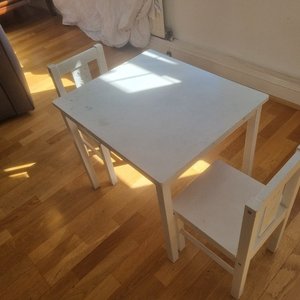 Photo of free Ikea kids table and chairs (Long Ditton KT6)