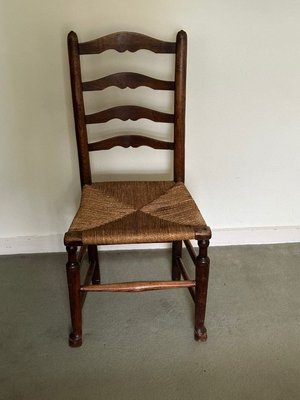 Photo of free Rush seated oak dining chair (Weybridge KT13)