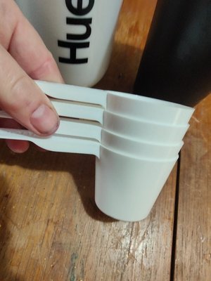 Photo of free Huel measuring cups pot for food and shaker drinks bottle (Lightpill GL5)