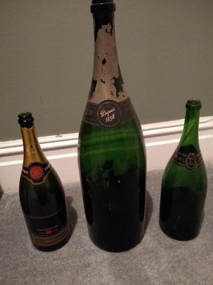 Photo of free One Champagne Jeroboam bottle and two Magnums (empty) (Emsworth PO10)