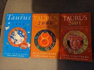 Photo of free 3x Taurus astrology books - 1999 to 2001 (Kirkstall LS5)