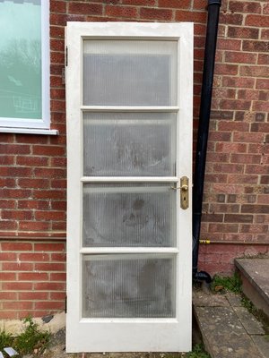 Photo of free White wood and glass door (Denham UB9)