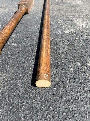 Photo of free wood handrail and newel post (New Hudson)