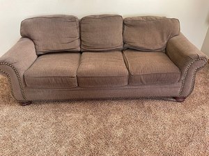 Photo of free Couch with fold-out bed (Central Parker, Clarke Farms.)