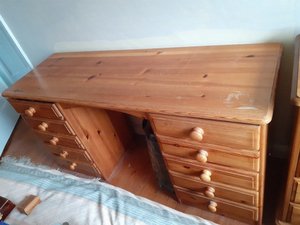Photo of free Pine dressing table (Brantham CO11)