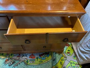 Photo of free Solid Wood Antique Bureau 6-drawer (Madrona)