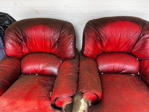 Photo of free Two red chairs (Dallington)