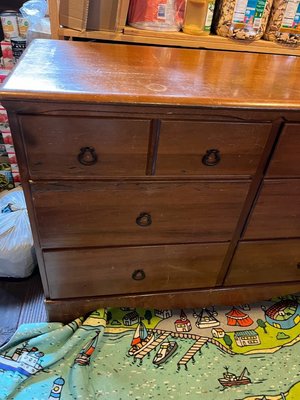 Photo of free Solid Wood Antique Bureau 6-drawer (Madrona)