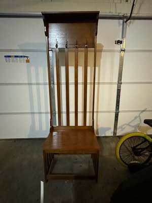 Photo of free Entry way bench with hooks (Wolftrap)
