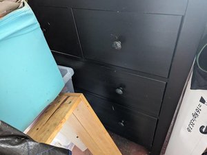 Photo of free Two black Hemnes chest of drawers (leeds LS26)