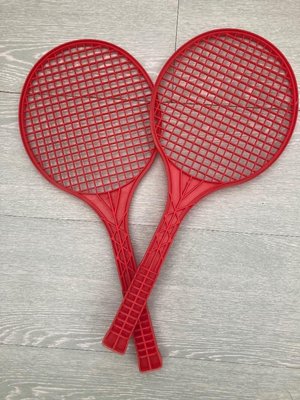 Photo of free Childrens red plastic rackets (Motspur Park KT3)