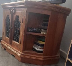 Photo of free Indian wood 2 tone heavy TV cabinet (Birmingham B38)