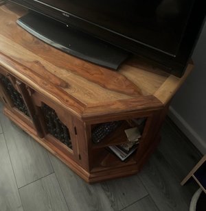 Photo of free Indian wood 2 tone heavy TV cabinet (Birmingham B38)
