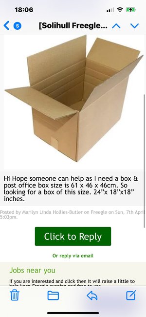 Photo of Cardboard Box 61 x 46 x 46cm (Solihull B91)
