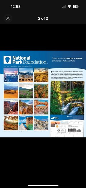 Photo of free Boxes of nat’l park calendars (1500 K St. NW, DC 20005)