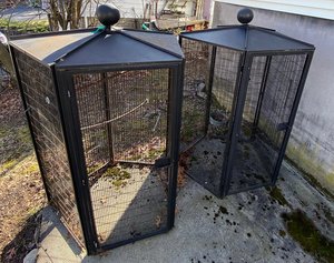 Photo of free 2 Large metal bird cages (Medford-Fulton Heights)