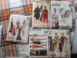 Photo of free vintage women's sewing patterns (Greenlake)