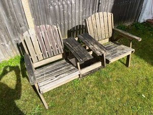 Photo of free Double garden seat (Walton-on-Thames KT12)