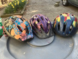 Photo of free Kid's bike helmets (East Watertown)
