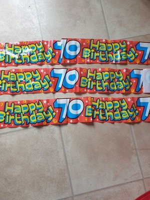 Photo of free 70th Birthday Banner (DA1)