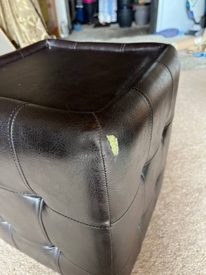 Photo of free Faux leather footstool (Kendal LA9)