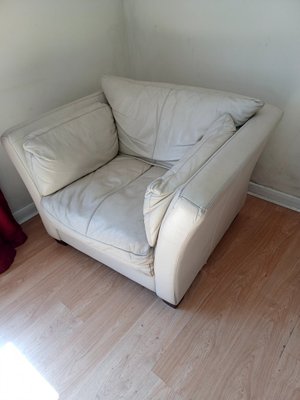 Photo of free Two comfy cream leather armchairs (St George's Park BS5)