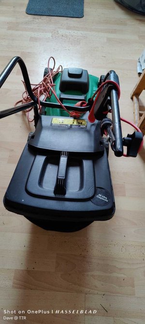 Photo of free Qualcast electric lawn mower working (Gorse Hill M32)