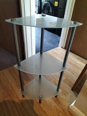 Photo of free Glass corner shelf unit (TN37 Hastings)