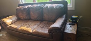 Photo of free Leather Sofa Sleeper (Trevor, WI)