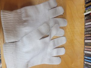 Photo of free White Stretch gloves (Woodridge)