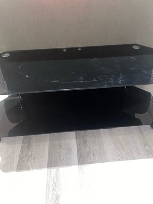 Photo of free TV glass stand - Black (RM13)