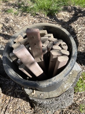 Photo of free Lawn edging stakes (Camden and Leigh)