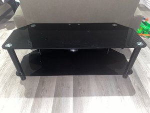 Photo of free TV glass stand - Black (RM13)