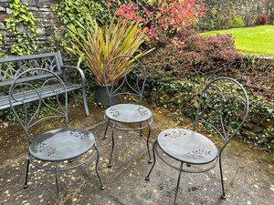Photo of free Garden table and 3 chairs (Llandaf Cardiff)