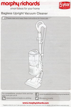 Photo of free Vacuum cleaner, upright bagless (Walderslade ME5)