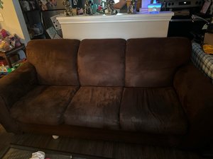 Photo of free Brown Couch (Corinth, NY 12822)