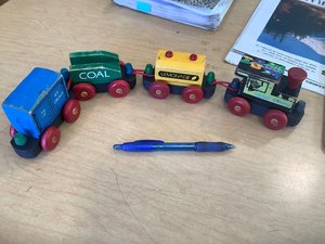Photo of free Toy wooden train (Northwest Seattle, phinney)