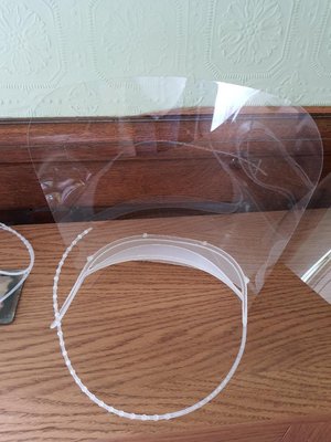 Photo of free 3 face shields (Stroud central)