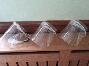 Photo of free 3 face shields (Stroud central)