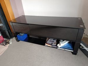 Photo of free Black TV stand (AB12)