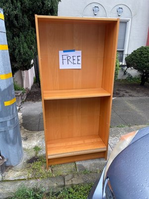 Photo of free Tall wood shelves (Erie at, oakland)