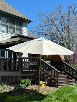 Photo of free Deck Umbrella (Zionsville Indiana)