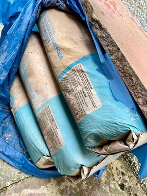 Photo of free Hardened cement bags (IP1)