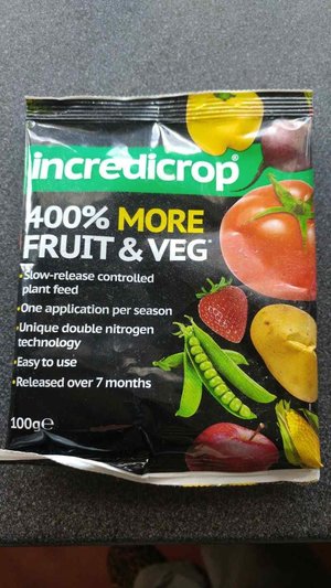 Photo of free Incredicrop veg fertiliser (Slinfold RH13)