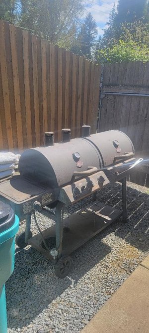 Photo of free Dual gas and briquettes barbecue (North side close in.)