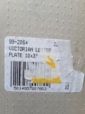 Photo of free Letter box plate. New (Liberton EH16)
