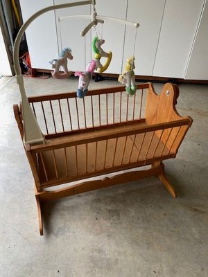 Photo of free wooden baby cradle (Novato (Rowe Ranch area))