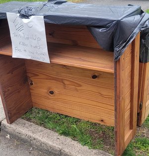 Photo of free This End Up Hutch (Hawthorne, NJ Off Lafayette.)