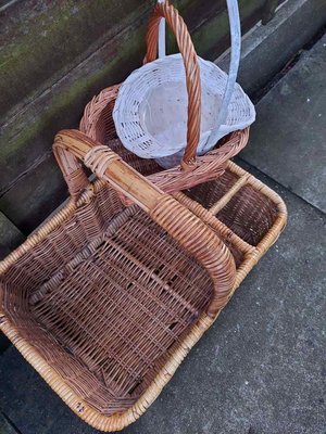 Photo of free 3 wicker baskets (Biddulph ST8)