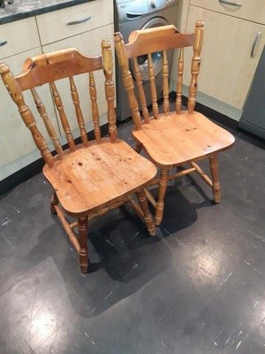Photo of free 2 Pine farmhouse chairs (Headington OX3)